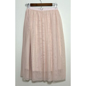H&M Pink Tulle Midi Skirt Womens Medium Fairy Cocktail, 4 - NWT